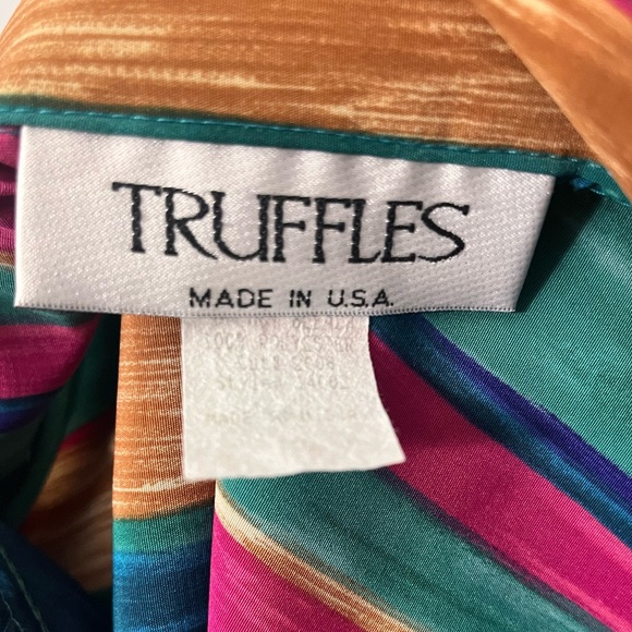 Vintage TRUFFLES size XL beautiful button down blouse - Picture 6 of 7